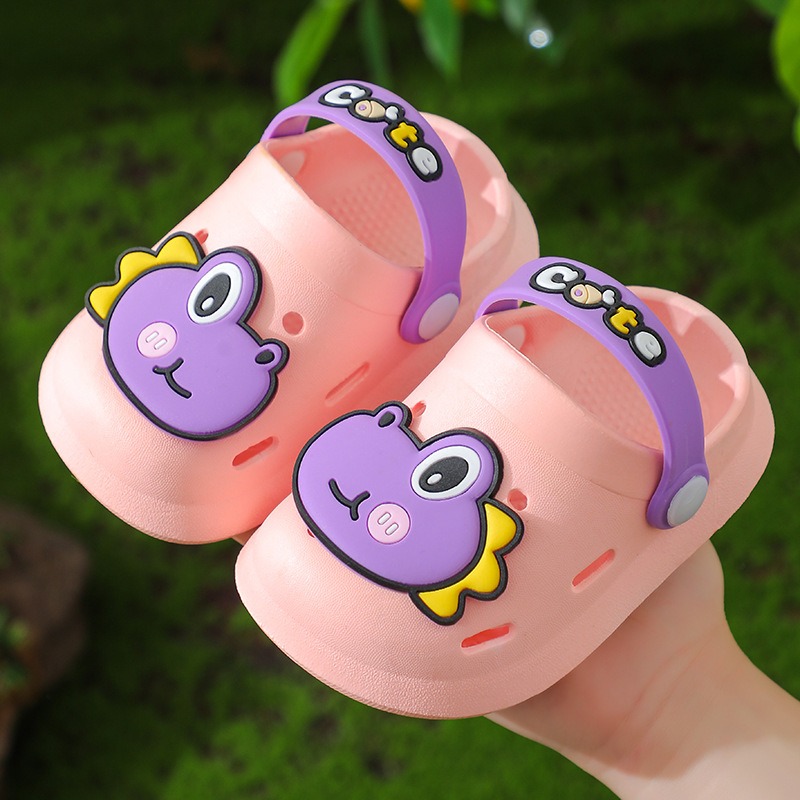 赤ちゃん恐竜スリッパ男の子夏子供女の子ホームサンダル子供ライトガーデンシューズ卸売