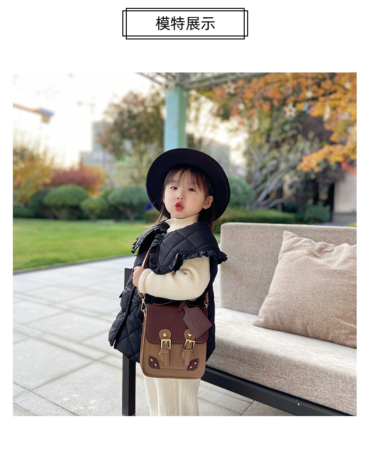 ファッション PU レザークロスボディハンドバッグかわいい女の子女性ショルダーバッグ子供キッズバッグ