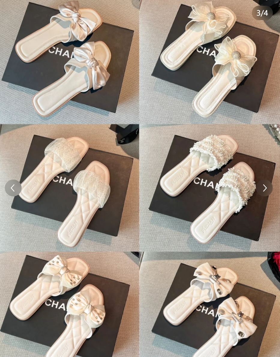 新しい夏のファッションデザイナーの女性フラットフリップフロップダブルチェーンサンダルスリッパ女性コンフォートアウトドアビーチオープントゥシューズパール卸売デザイナーファッション女性スライドスリップオンオープントゥレディースビーチアウトドアサマーフラットスリッパピンクかわいいリボンシューズ