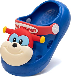 幼児の女の子の庭の詰まり子供漫画のビーチスライドサンダル（幼児/小さな子供たち）