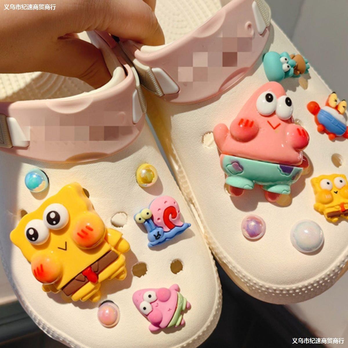 3D 漫画の下駄チャーム、下駄チャーム DIY アクセサリー、かわいい下駄チャーム、卸売下駄チャーム、売れ筋下駄チャーム