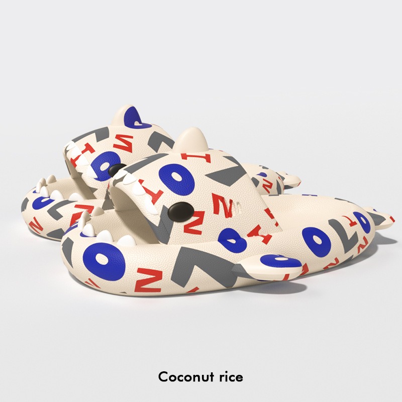 人気のシャークサンダルスターライトシャークスリッパ夏厚底滑り止めカップルアウトドアサンダル