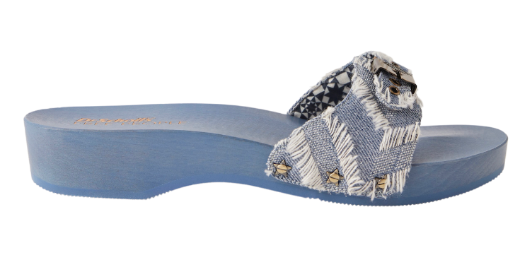 レディース Monika フラット H バンド スライド サンダル