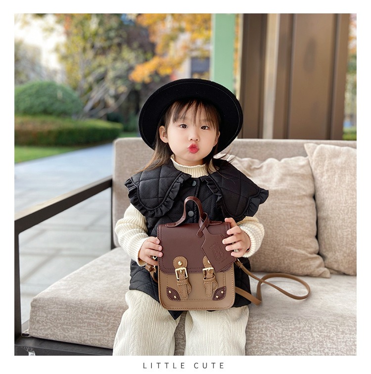 ファッション PU レザークロスボディハンドバッグかわいい女の子女性ショルダーバッグ子供キッズバッグ