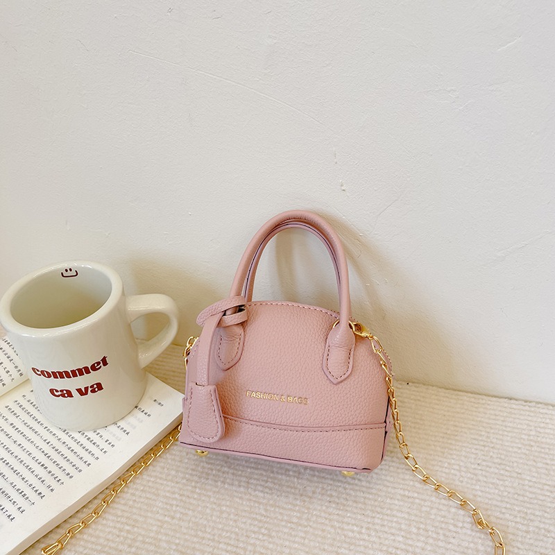 ガールズレザーショルダーバッグソリッドカラーミニファッションバッグキッズパーティー用 