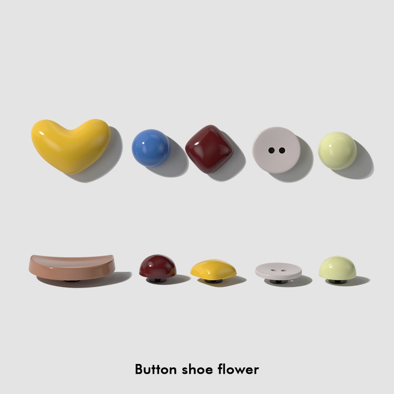 女性男性夏のビーチサメスリッパトップフィンチャーム漫画 Pvc チーズ下駄チャームアクセサリー靴バックル装飾