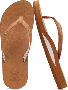 レディースアーチサポートフリップフロップ快適なヨガマットスリップサマービーチウォーキングトングクッションサンダル